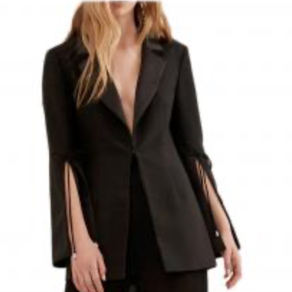 C/MEO Collective Black Blazer with Slit Sleeves - Picture 4 of 10